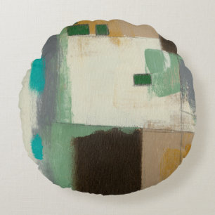 Expressionist-Malerei mit schweren Rundes Kissen