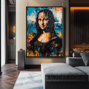 Expressionistin Mona Lisa Poster - Bold Contempora