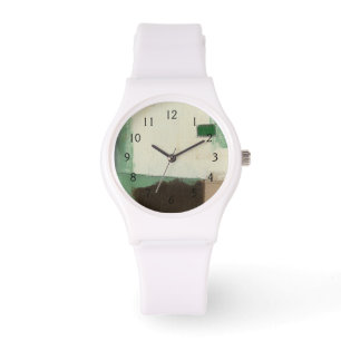 Expressionistische Malerei mit starken Pinselstric Armbanduhr