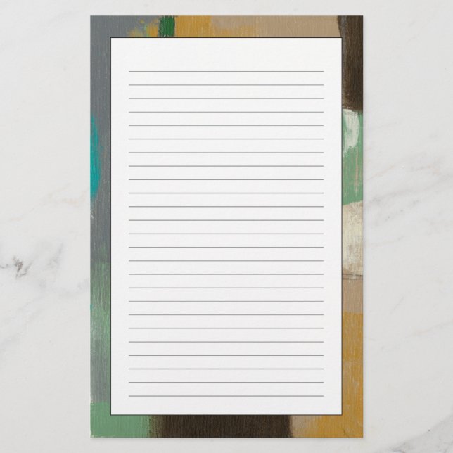 Expressionistische Malerei mit starken Pinselstric Briefpapier (Vorderseite)