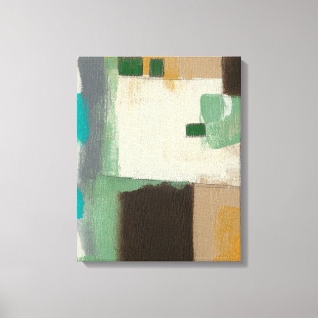 Expressionistische Malerei mit starken Pinselstric Leinwanddruck (Vorderseite)