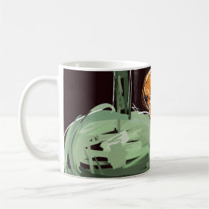 Expressionistischer Fruchtwein Grüner Vasen Kaffeetasse