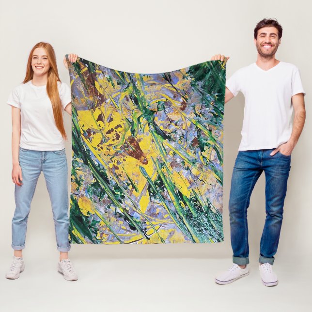 Expressionistischer Überwurf Fleecedecke (Beispiel)