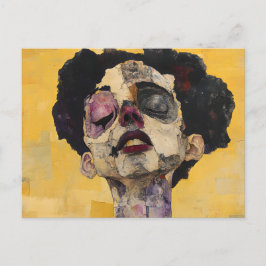 Expressionistisches ätherisches Porträt - Surreali Postkarte