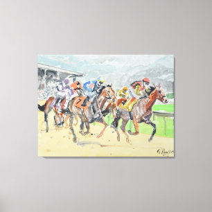 Expressionistisches Vollblut-Pennen-Finish Leinwanddruck