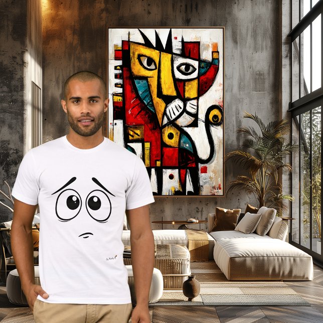 Expressionless Face | Tuesday Mood Minimal Design T-Shirt (Von Creator hochgeladen)