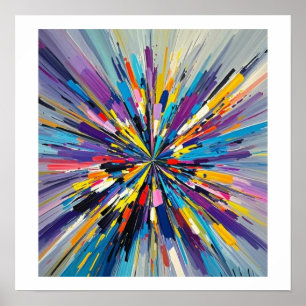 Expressive abstrakte Kunst Design Wanddekoration P Poster
