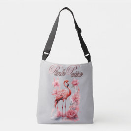 Expressive Flamingo | Wasserfarbene Elegante Tragetaschen Mit Langen Trägern