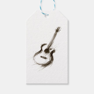 Expressive Tinten-Gitarre Minimalistische Pinsel-M Geschenkanhänger