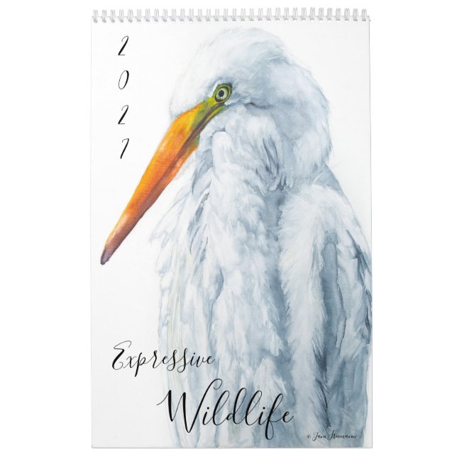 Expressiver Wildtierkalender 2027 Kalender (Titelbild)