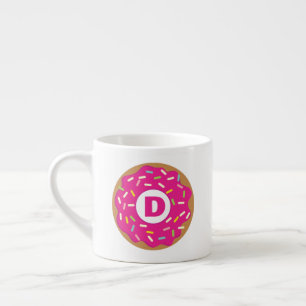 Expresso Cute tasse espresso avec logo beigne vitrée rose