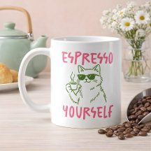 Expresso Dir Lustige Katzen Kaffee