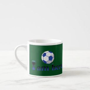 Expresso Drôle tasse de football - Je suis ici