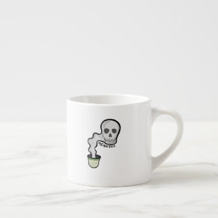 Expresso Espreso tasse avec fenjan et crâne