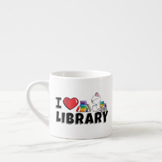 Expresso I tasse de bibliothèque de coeur (petite)