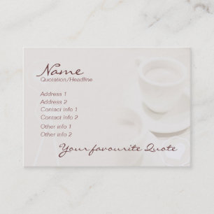 Expresso Kaffee-Café-Visitenkarte Visitenkarte