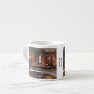 Expresso La "soirée fleurit" la tasse de café express