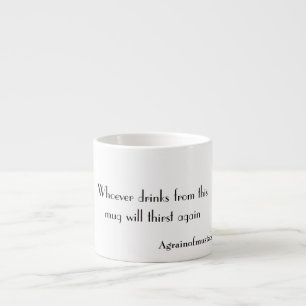 Expresso Qui boit de cette tasse