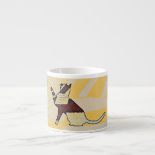 Expresso séance de chat d'Égyptien-style, tasse en