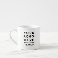 Tasse à espresso avec logo et texte personnalisés 