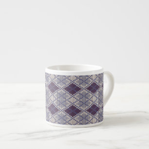 EXPRESSO TASSE À ESPRESSO EN MAILLE ARGYLE PLUM