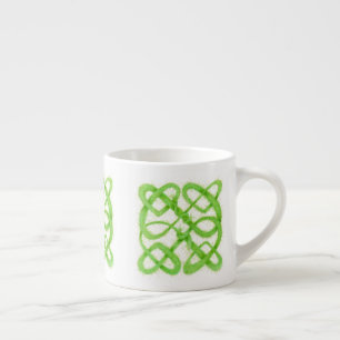 Expresso Tasse à espresso GREEN CELTIC KNOT
