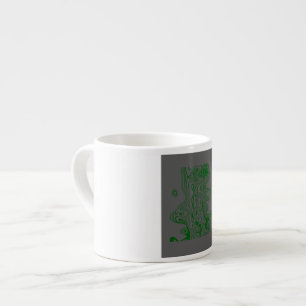 Expresso Tasse à espresso psychédélique verte