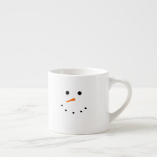 Expresso Tasse blanche d'Expresso de visage mignon de