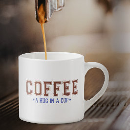 Expresso Tasse de café dans une Varsity Lettrer Coupe d'Esp