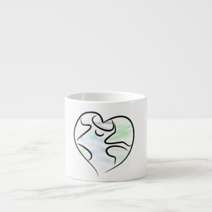 Expresso Tasse de café express de la terre d'amour