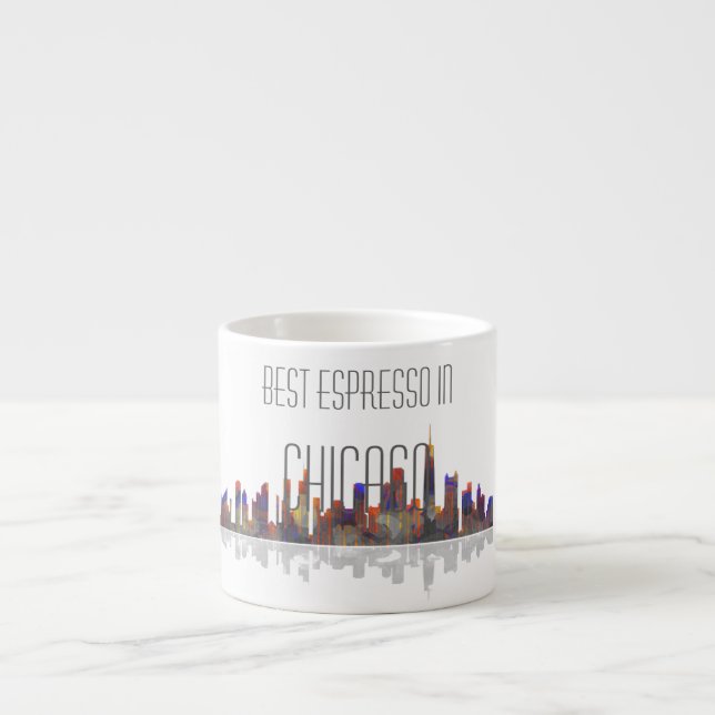 Expresso Tasse de café express d'horizon de Chicago (Devant)