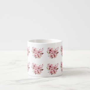 Expresso Tasse de café florale pour le cadeau d'anniversair
