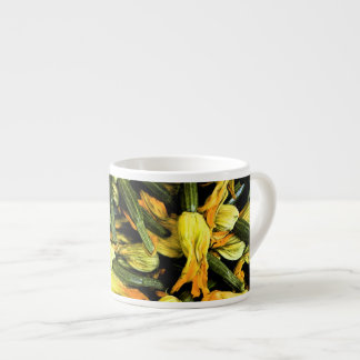Expresso Tasse de Venise à la maison - fleurs de courgette