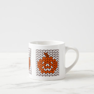 EXPRESSO TASSE EN TRICOT CITROUILLE DE LANTERNE