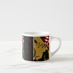 Expresso Tasse Noir de "série de silhouette" de Bleu