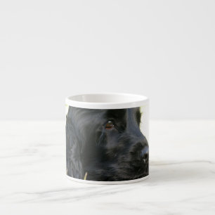 Expresso Tasse noire de spécialité de chien de cocker