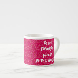 Expresso Tasse rouge faite sur commande d'expresso