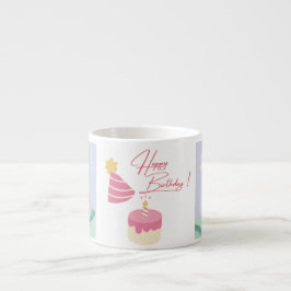 Expresso Tasse Thème Anniversaire Licorne Mignonne