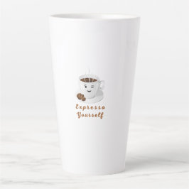 Expresso Yourself – Funny Smiling Coffee Tee Milchtasse