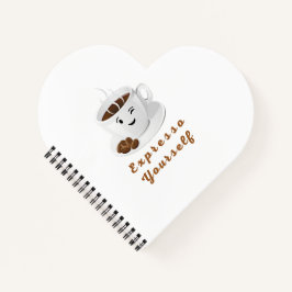 Expresso Yourself – Funny Smiling Coffee Tee Notizbuch