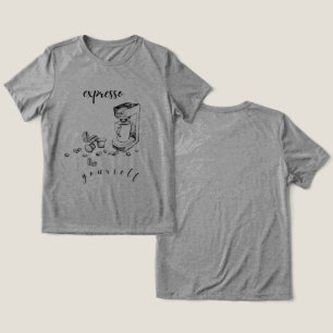 „Expresso Yourself“-Kaffeet-Shirt Tri-Blend Shirt