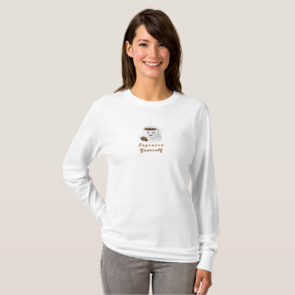 Expresso Yourself – Lustiges lächelndes Kaffee-T-S T-Shirt