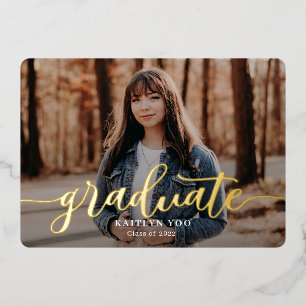 Exquise Goût Foil Graduation Invitation