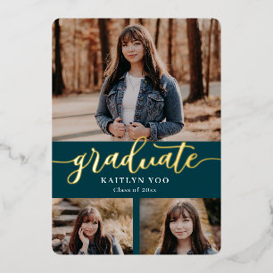 Exquise Goût Foil Graduation Invitation Foil In