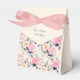 Exquisite Aquarellcreme Blütencreme Rosa Botanisch Geschenkschachtel