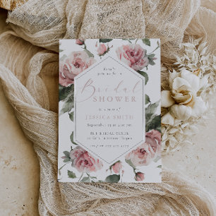 Exquisite Blush-Brautparty Einladung