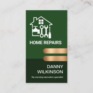 Exquisite Emerald Layer Bronze Tabs Visitenkarte