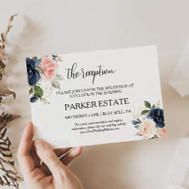 Exquisite Fall Floral Hochzeitskarte Einladung