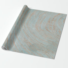 Exquisite Farbe aus blau und Kupfermarmor Geschenkpapier