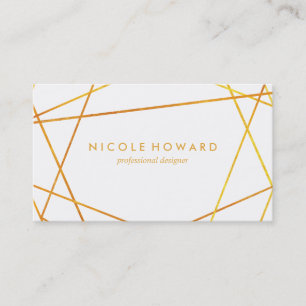 Exquisite Goldlinien Visitenkarte